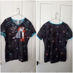 Eeyore & Tigger theme scrub top